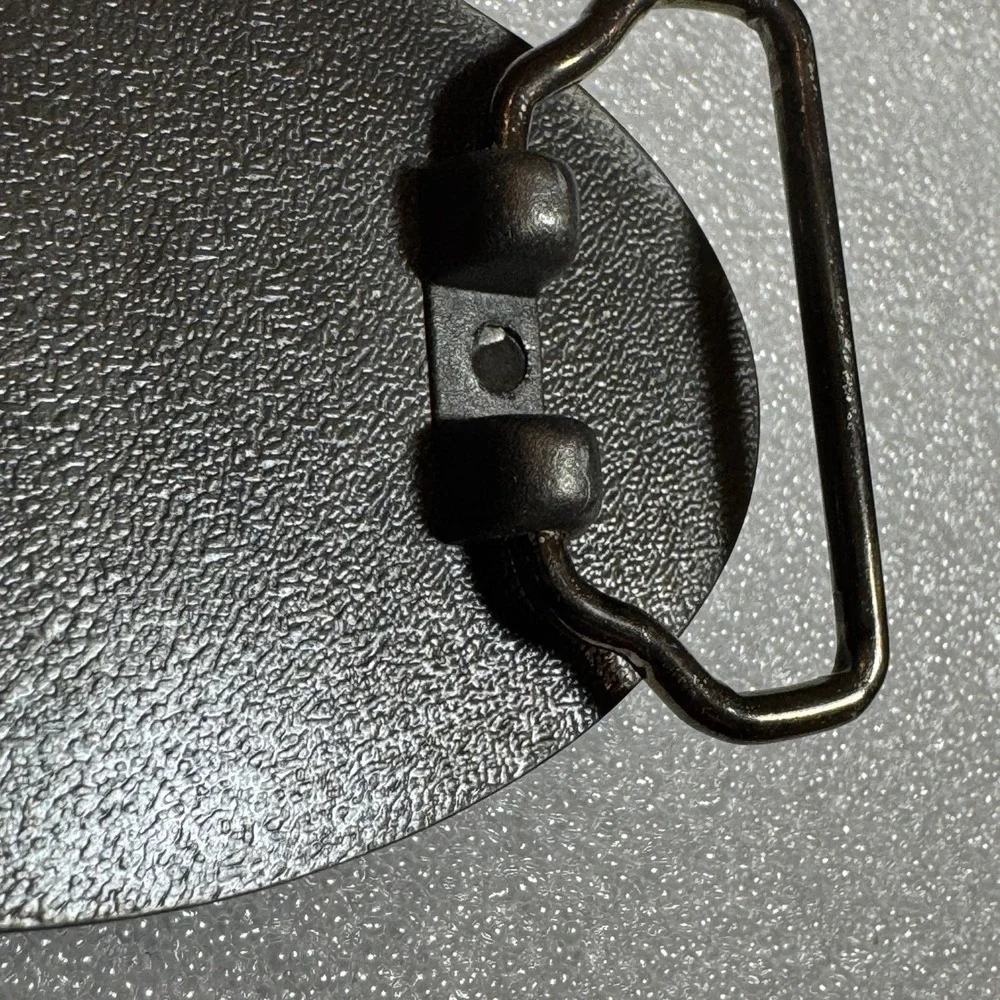 Oval Skull Spade Belt Buckle‎ Pewter Tone Men Women Biker Motorcycle